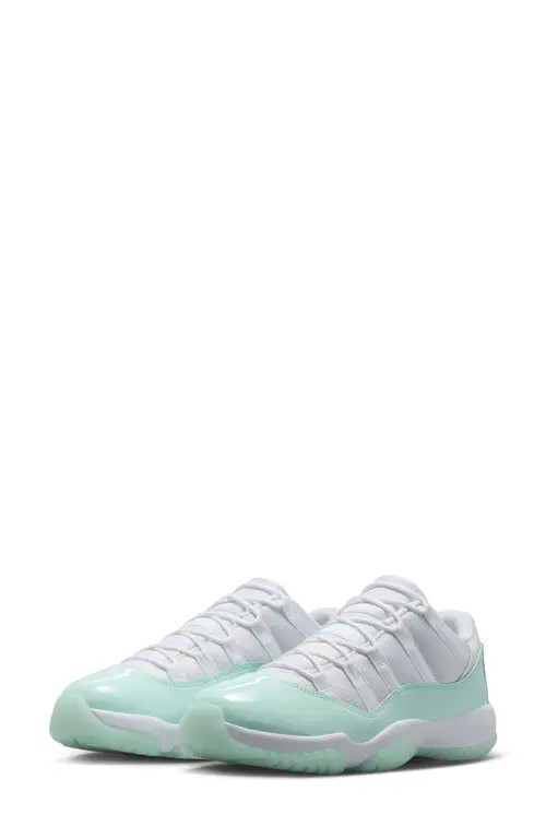 Air Jordan 11 Retro Low Basketball Sneaker in White/igloo at Nordstrom, Size 5 | Nordstrom