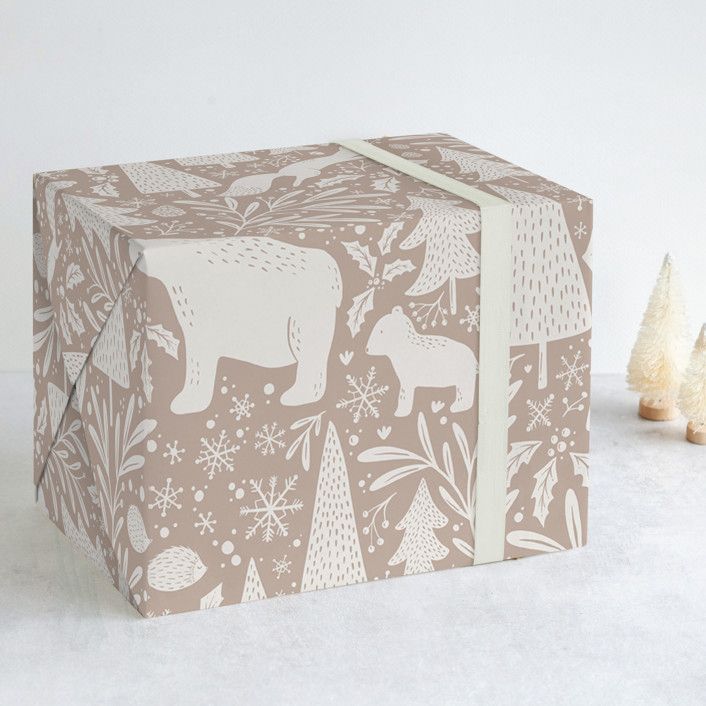 Winter Woodland Wrapping Paper | Minted