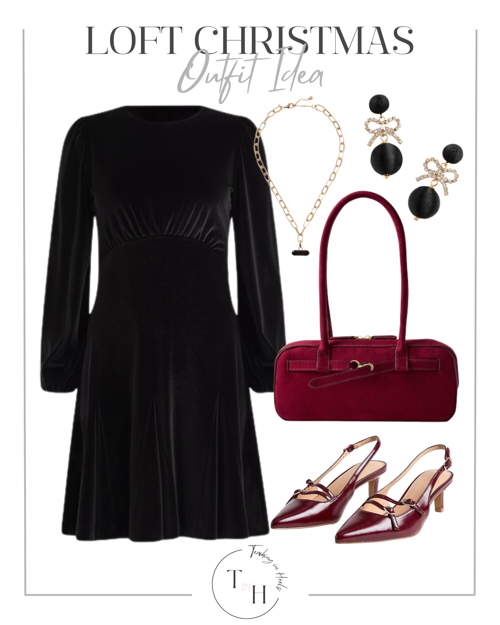 LOFT Christmas Look

Holiday party outfits
Festive dresses
Winter outfits
Christmas outfits
Metallic outfits
Sequin outfits
Velvet outfits
Cozy holiday looks
Dressy casual holiday
Chic winter style

#LTKHoliday #LTKSaleAlert #LTKootd