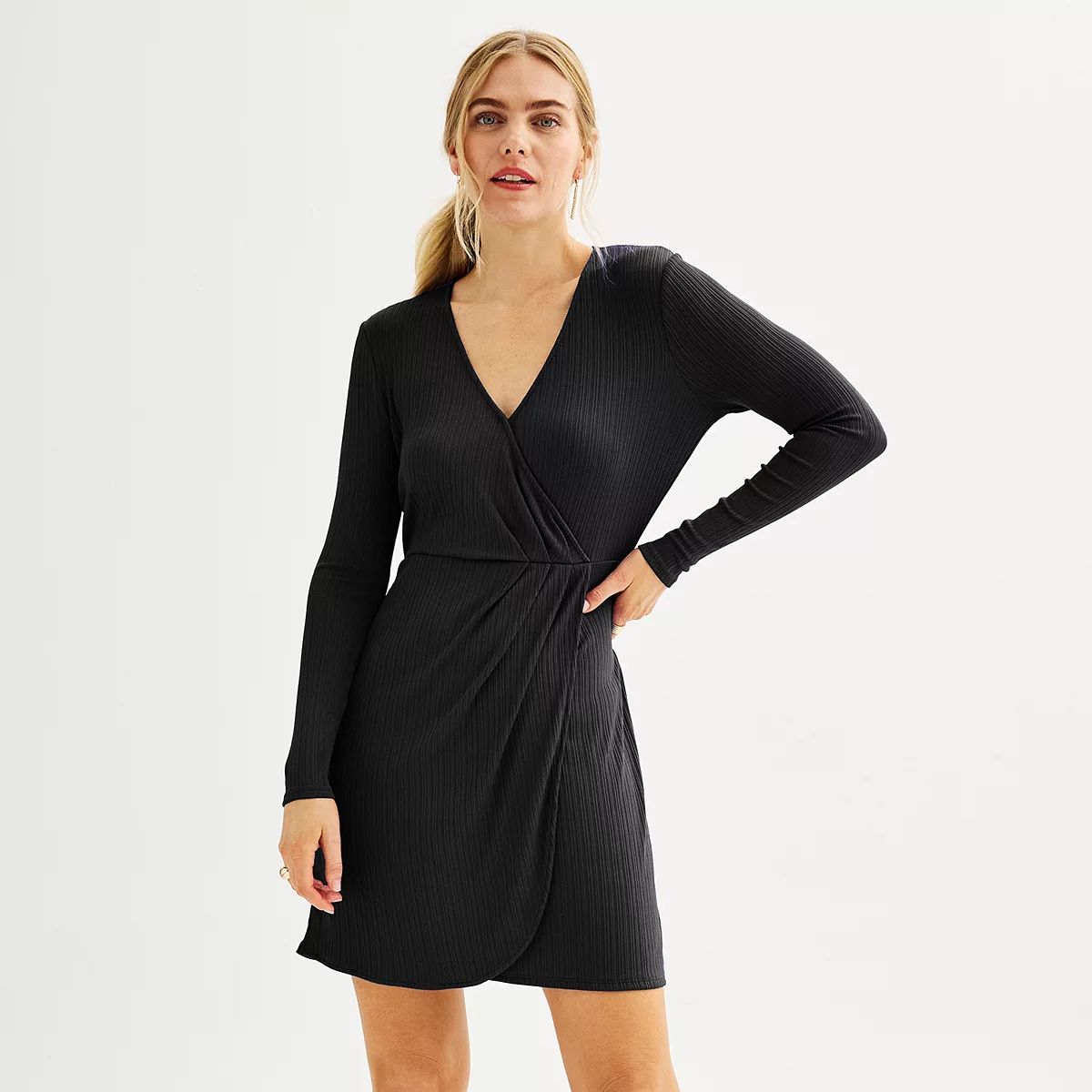 Women's Nine West Long Sleeve Wrap Dress | Kohl's