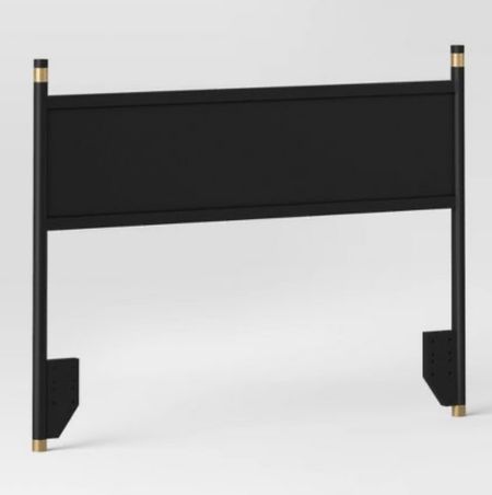 Black and gold headboard on sale at Target $150

Modern bed 
Also comes in whitee

#LTKhome #LTKsalealert #LTKfamily