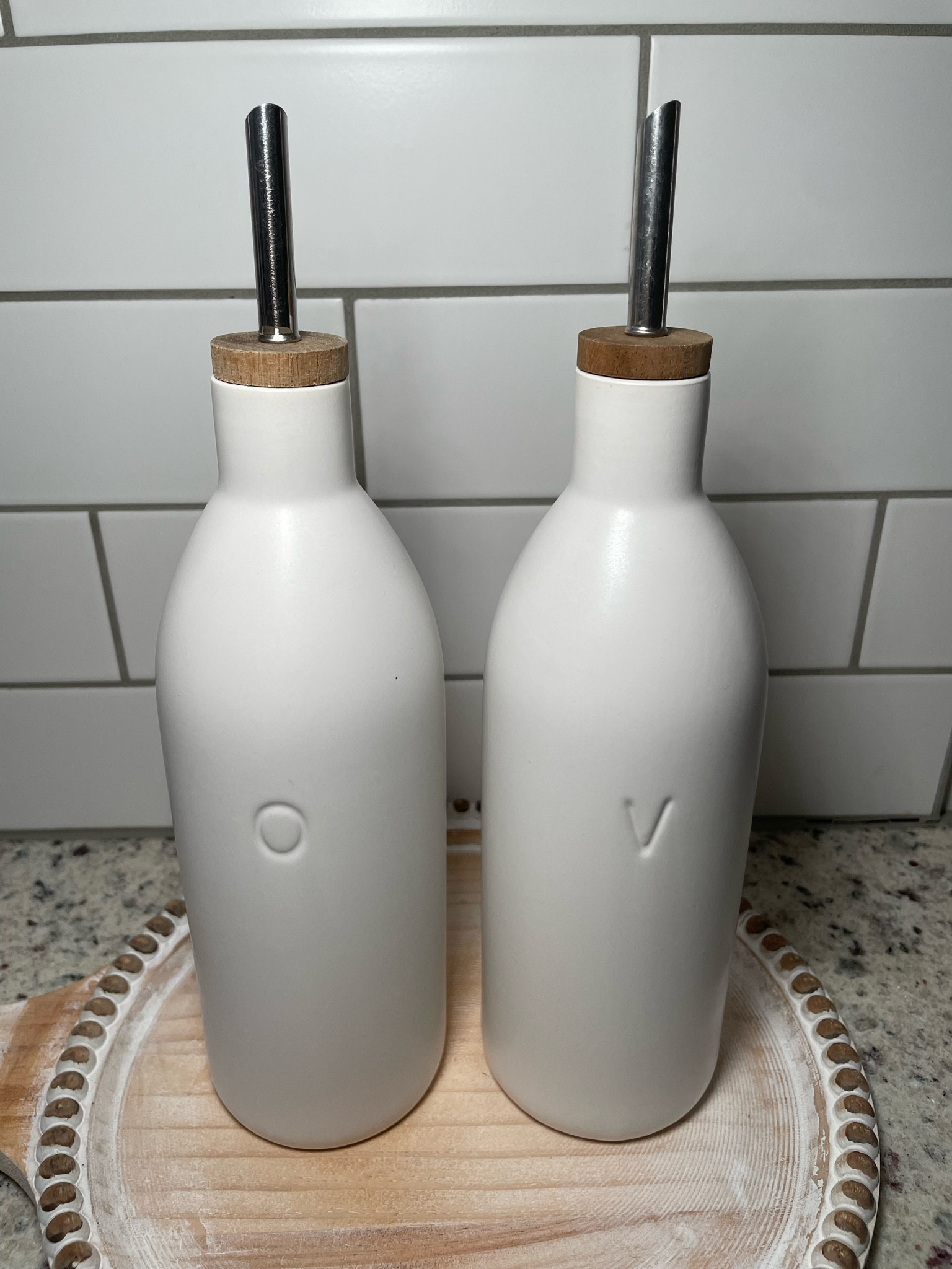 Love these oil & vinegar bottles from target! Matches my kitchen perfectly! 

#LTKhome #LTKfindsunder50 #LTKfindsunder100