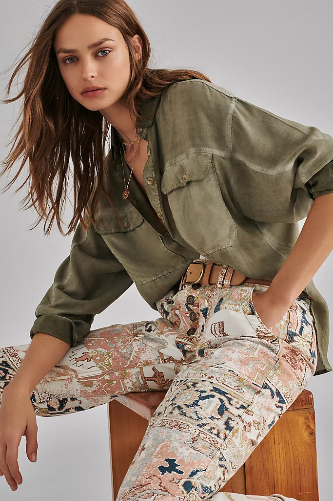 Pilcro Joelle Relaxed Buttondown | Anthropologie (US)