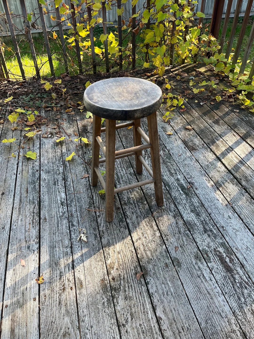 Antique Wood Stool, Primitive Stool - Etsy | Etsy (US)