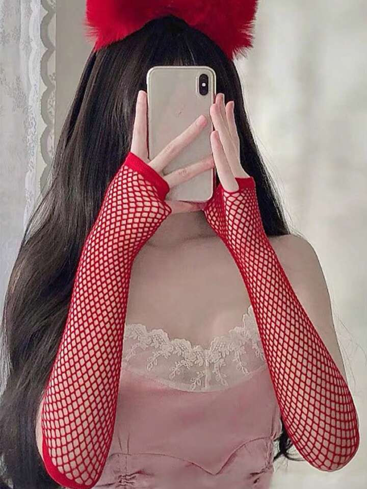 1 Pair Long Party Gloves | SHEIN
