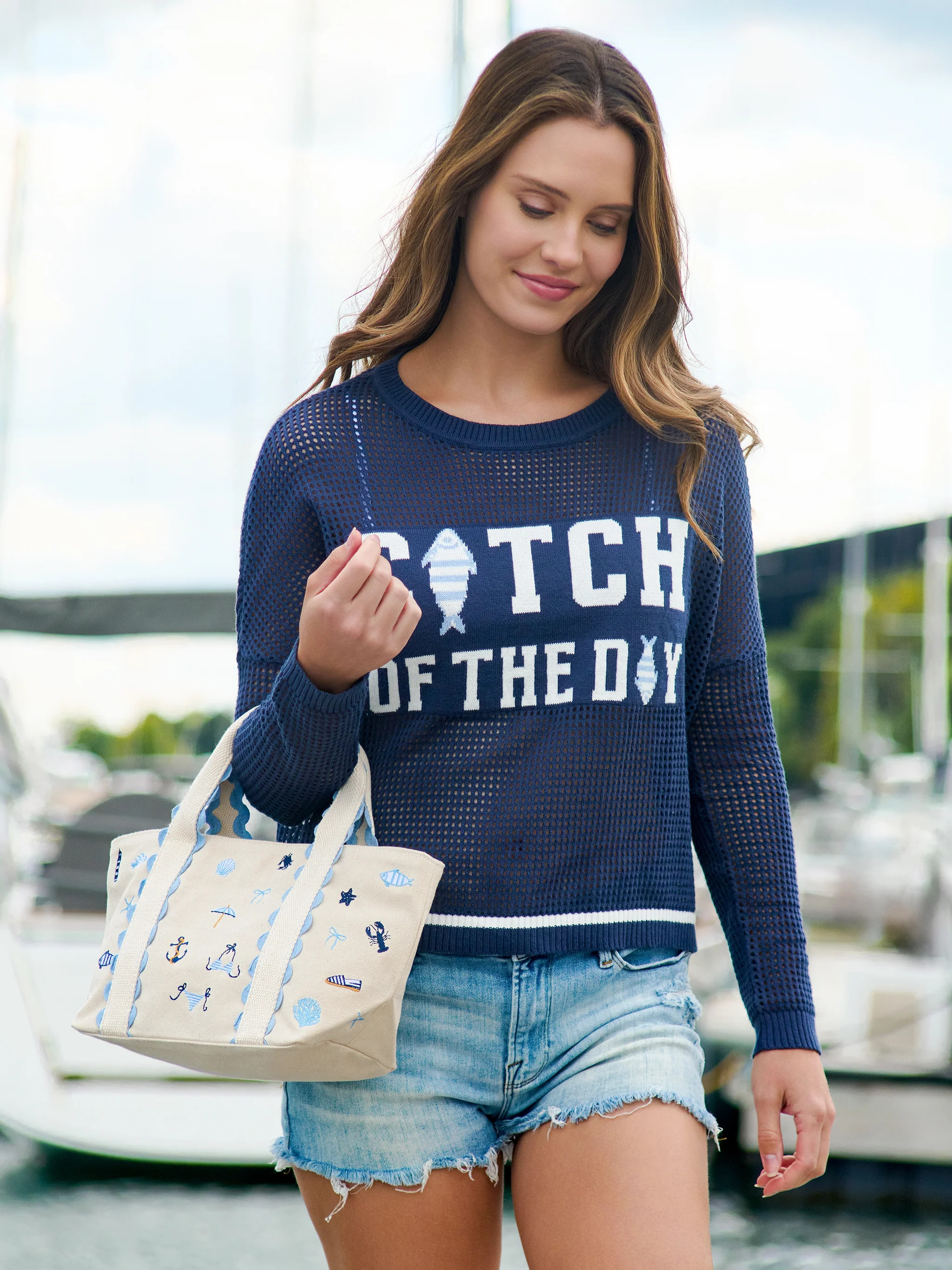 Shiraleah Coastal Icons Mini Tote, Natural | Shiraleah