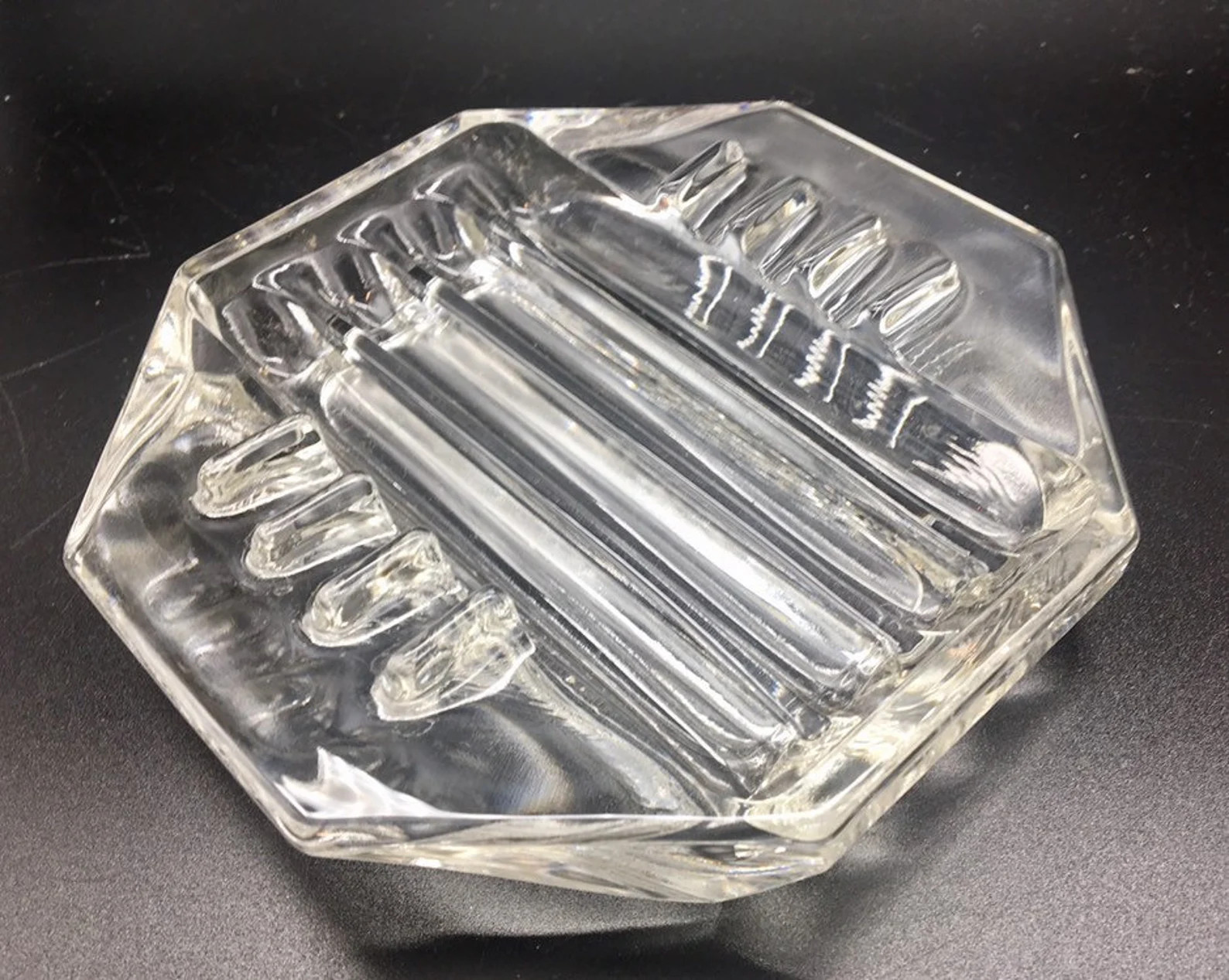 Safex vintage 1940s 1960s glass mid century modern ashtray | Etsy (US)