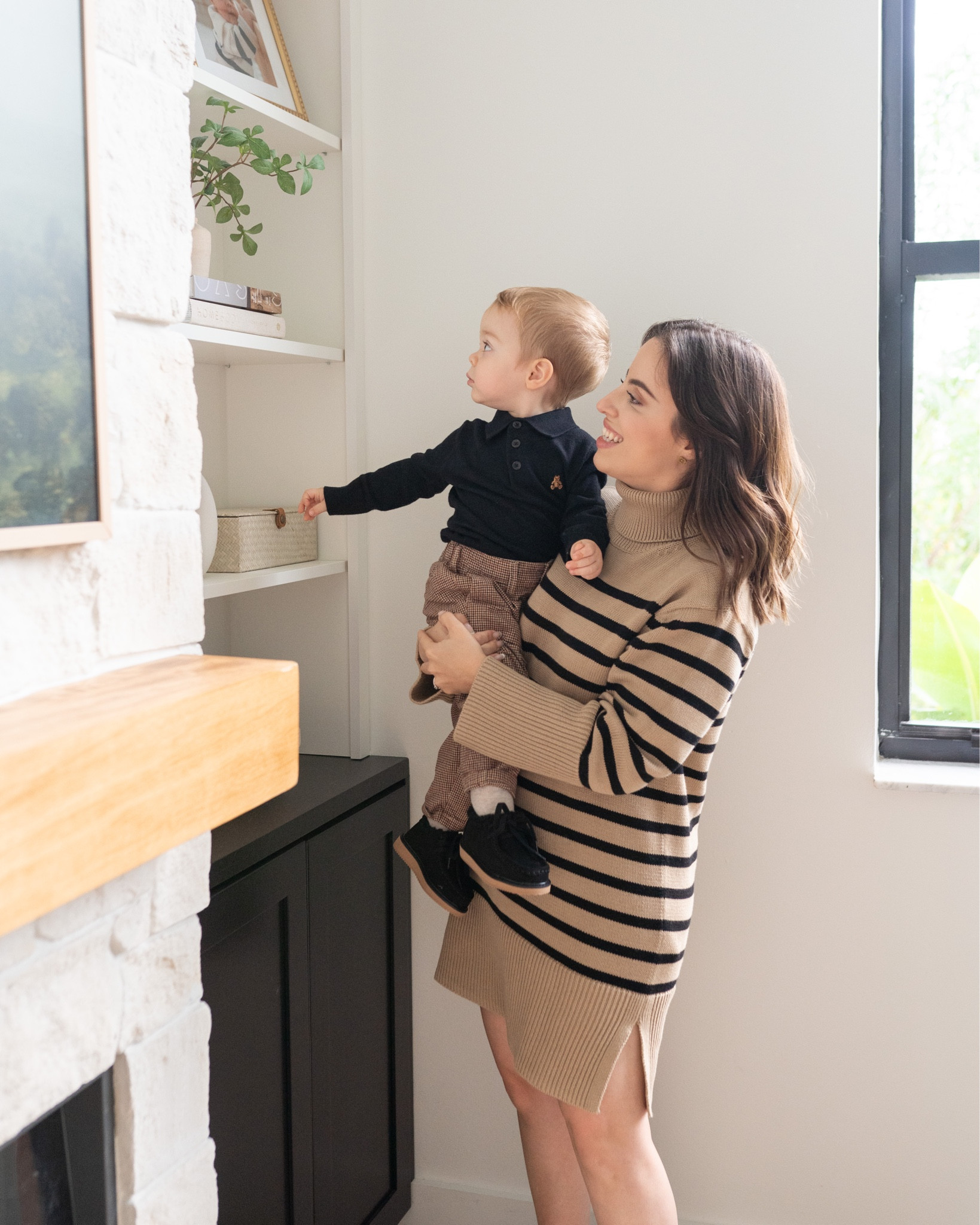 Mom and baby boy matching outfits! Love this sweater dress and Matteo’s black long sleeve polo and plaid pants



#LTKbaby #LTKstyletip #LTKkids