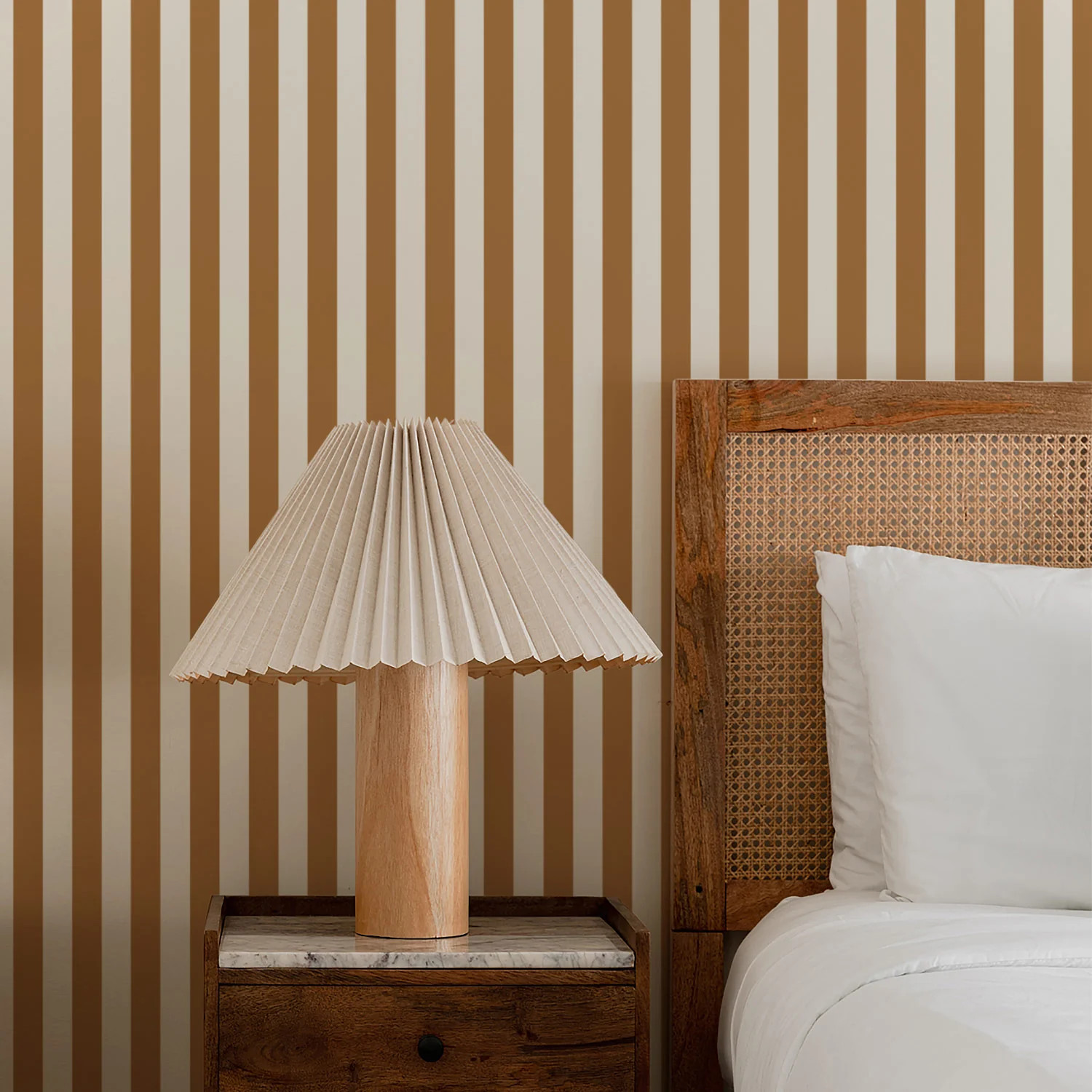 Classic Neutral Stripes Wallpaper | Livettes Wallpaper