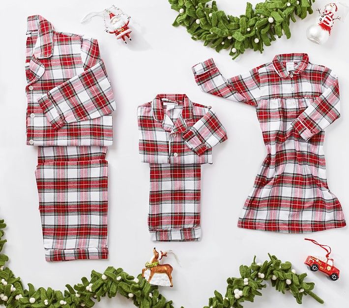 Morgan Plaid Family Pajama Collection | Pottery Barn Kids