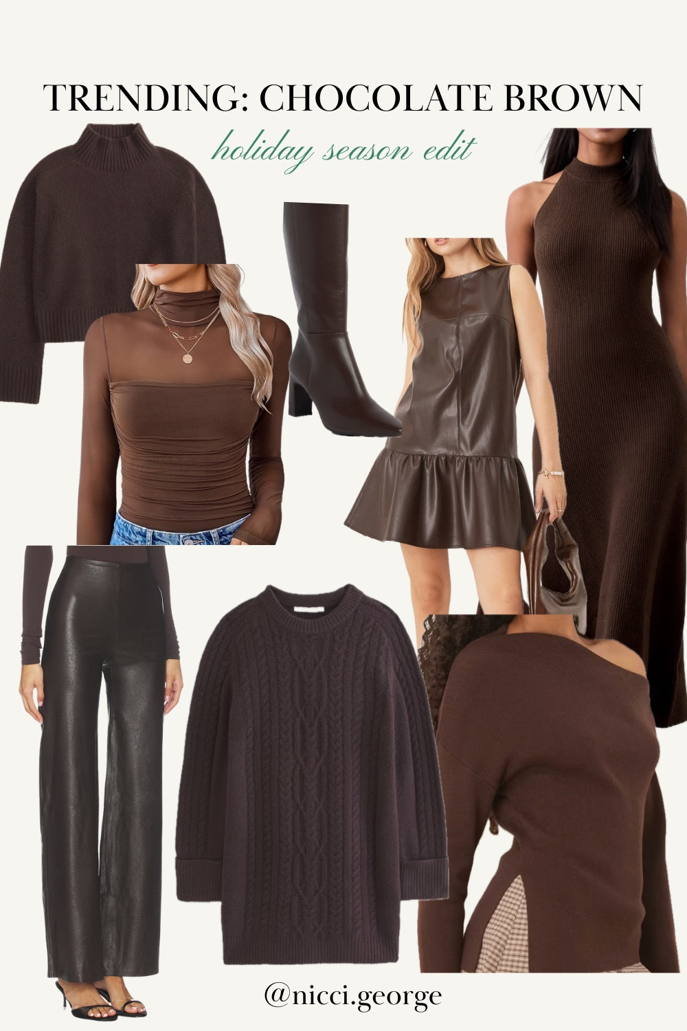 Chocolate Brown

#LTKgrwm #LTKSeasonal #LTKHoliday