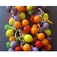 Fruit bracelet, Fruit, Faux fruit, Fruit bracelet, Fruit jewelry, Carmen Miranda, Tiki, MsFormaldehyde | Etsy (US)