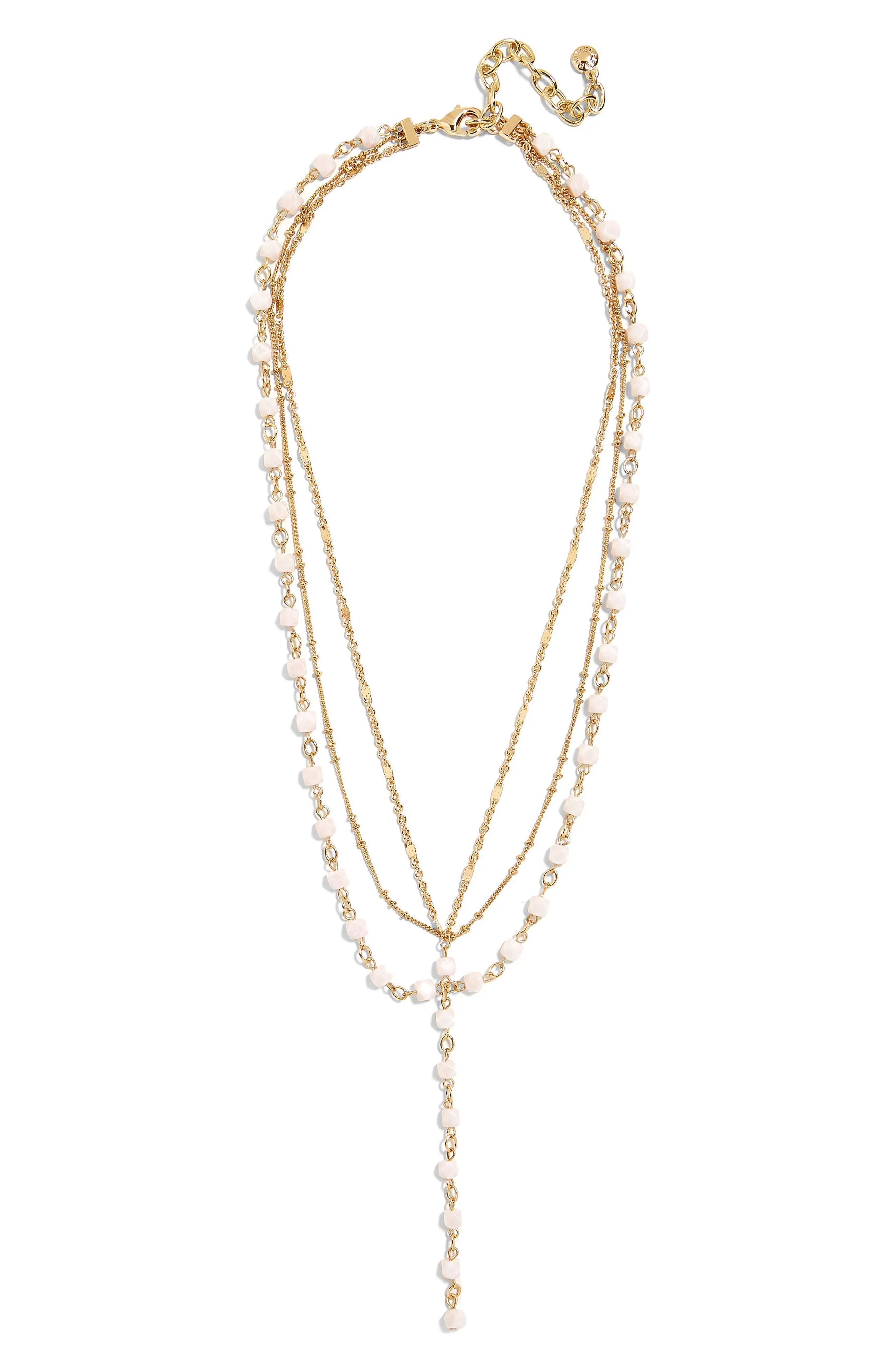 BaubleBar Odelia Layered Y-Chain Necklace | Nordstrom