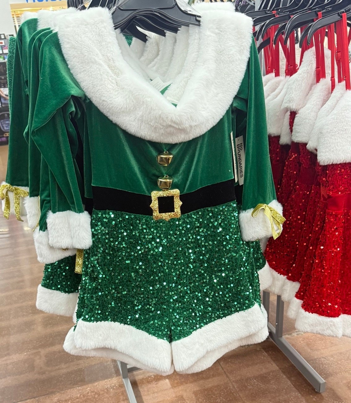 Green Christmas Elf Romper with white Faux Fur (Women’s)

This Christmas elf romper from No Boundaries is such a fun and festive holiday outfit. With cozy faux fur trim and a playful elf-inspired design, it’s perfect for Christmas parties, holiday photos, themed events, and cozy nights at home. Easy to wear and comfortable, this women’s Christmas romper is a standout piece for anyone who loves bold, festive holiday looks.

#LTKMidsize #LTKFindsUnder50 #LTKHoliday