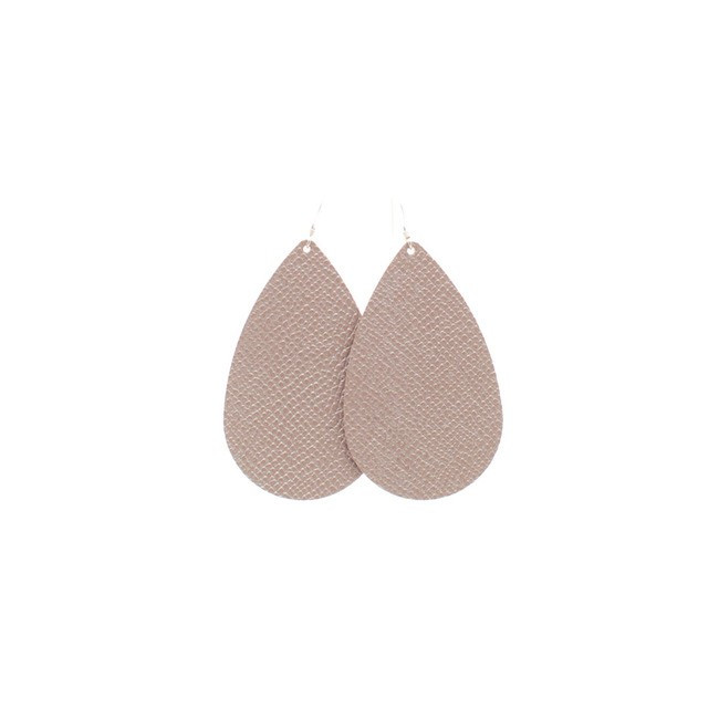 Lip Gloss Leather Earrings | Nickel and Suede