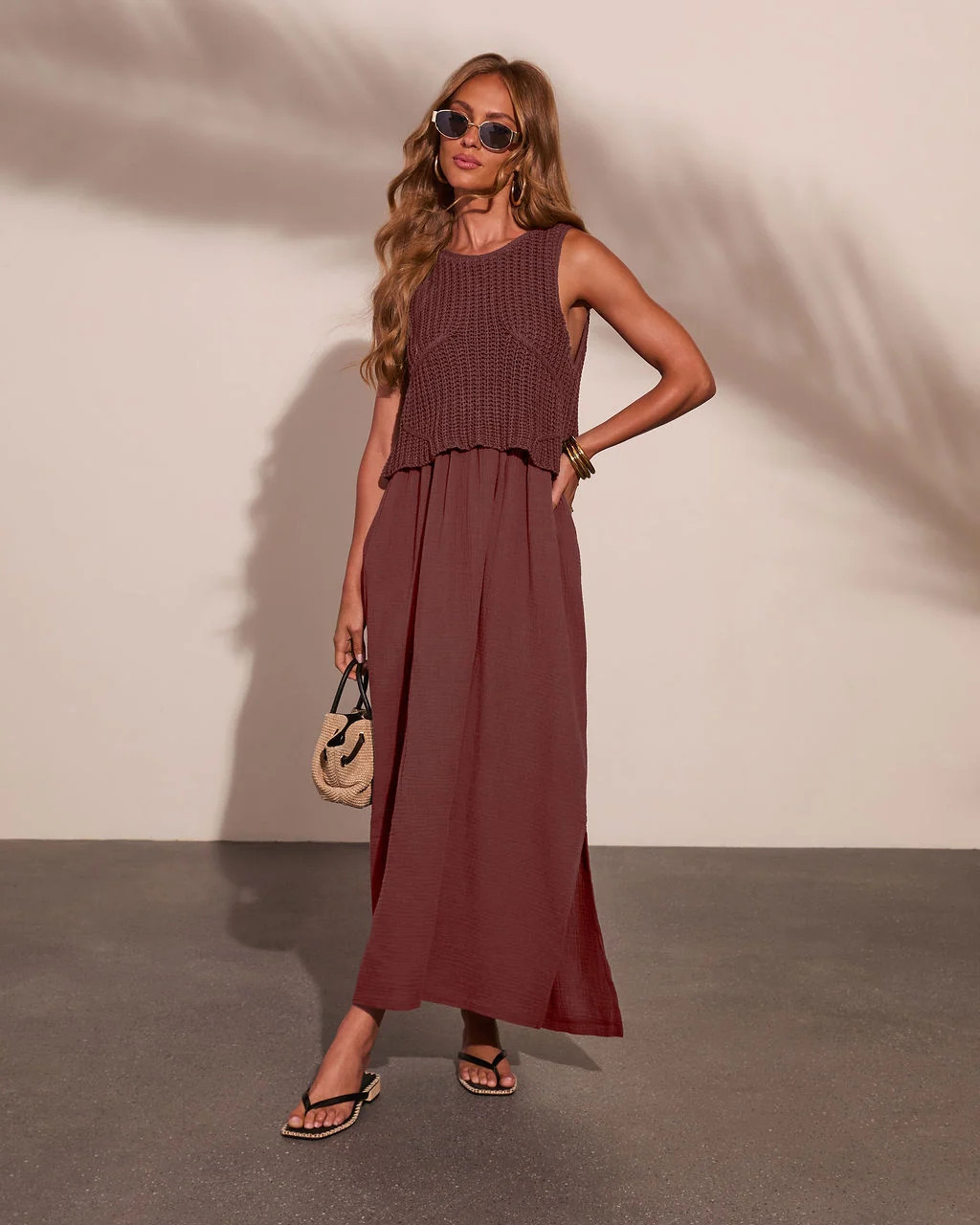 Saltwoven Crochet Bodice Maxi Dress | VICI