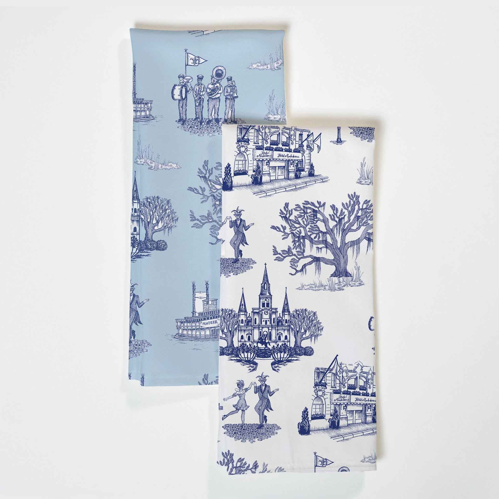 New Orleans Toile Tea Towel Set | Katie Kime Inc