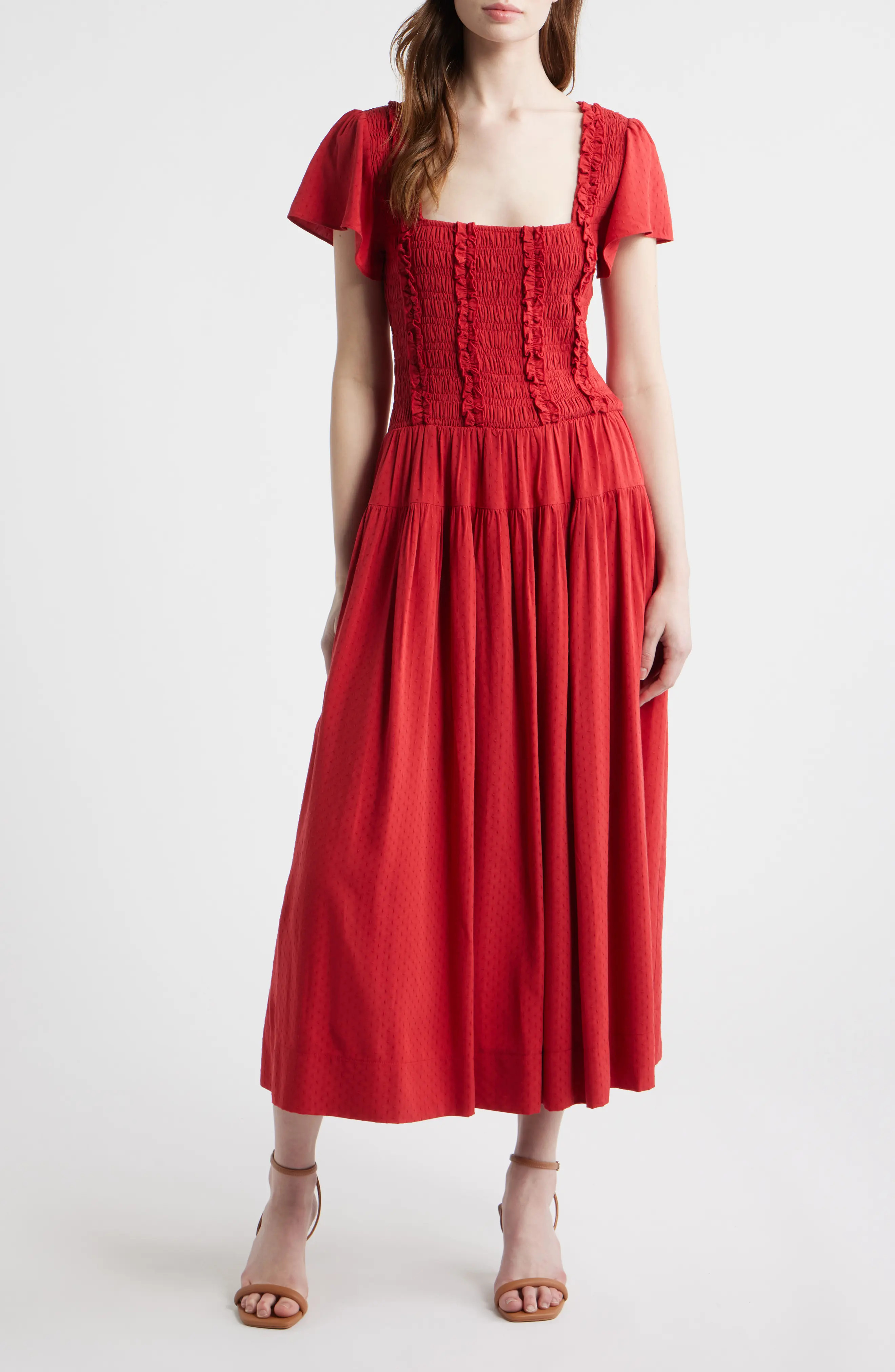 MOON RIVER Smocked Maxi Dress (Women) | Nordstrom | Nordstrom