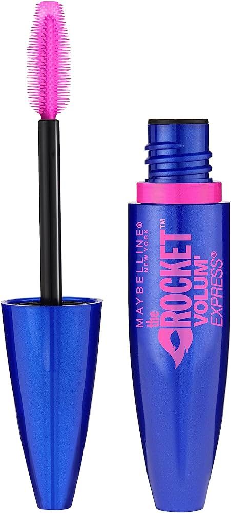 Maybelline New York Volum' Express The Rocket Volumizing Washable Mascara, Blackest Black, 1 Coun... | Amazon (US)