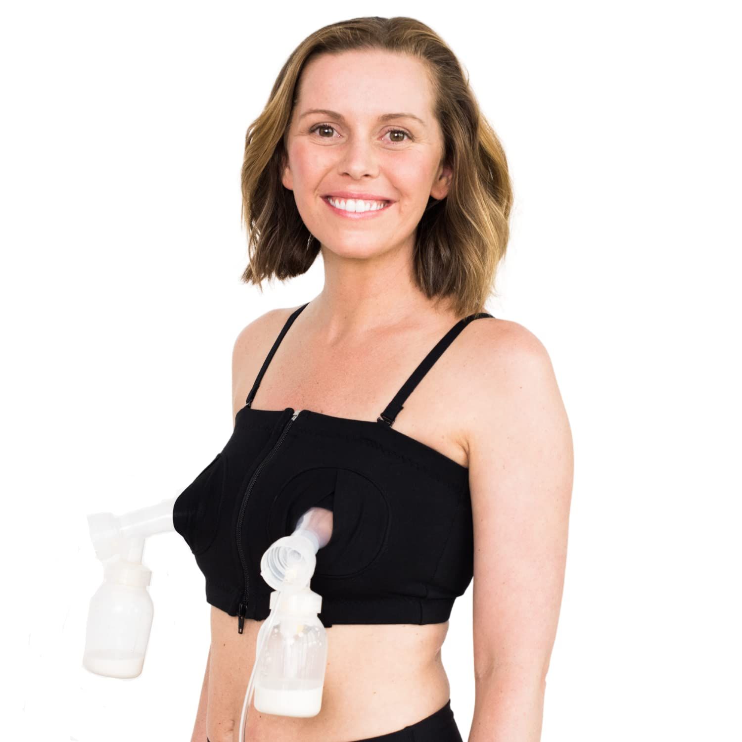 Simple Wishes Hands-Free Pumping Bra - Comfortable, Adjustable, Customizable - Converts Nursing B... | Amazon (US)