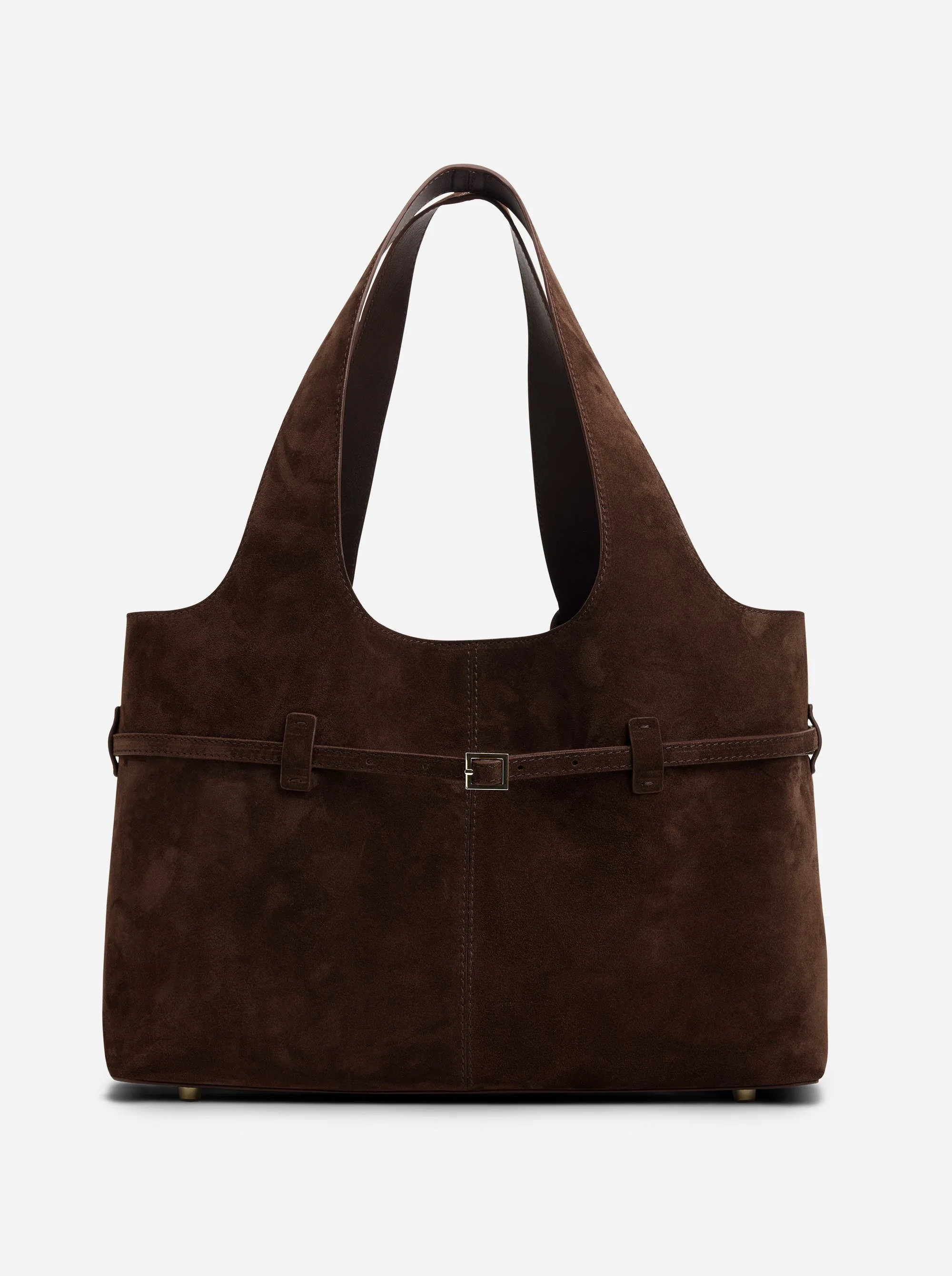 Cambon Cabas Deep Brown Suede | Manu Atelier