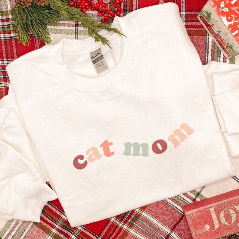 Cat Mom Sweatshirt Cat Mom Crewneck Cat Mama Sweatshirt for | Etsy | Etsy (US)
