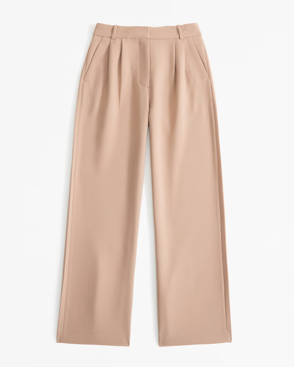 Curve Love A&F Sloane Tailored Pant | Abercrombie & Fitch (UK)