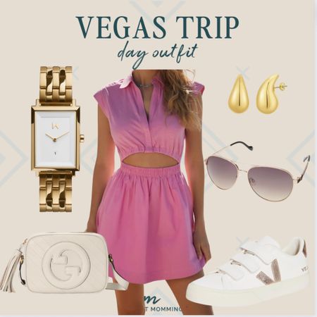 Vegas | girls trip | daytime look | shopping outfit | vacation outfit 
#fitmomming 

#LTKMidsize #LTKU #LTKTravel