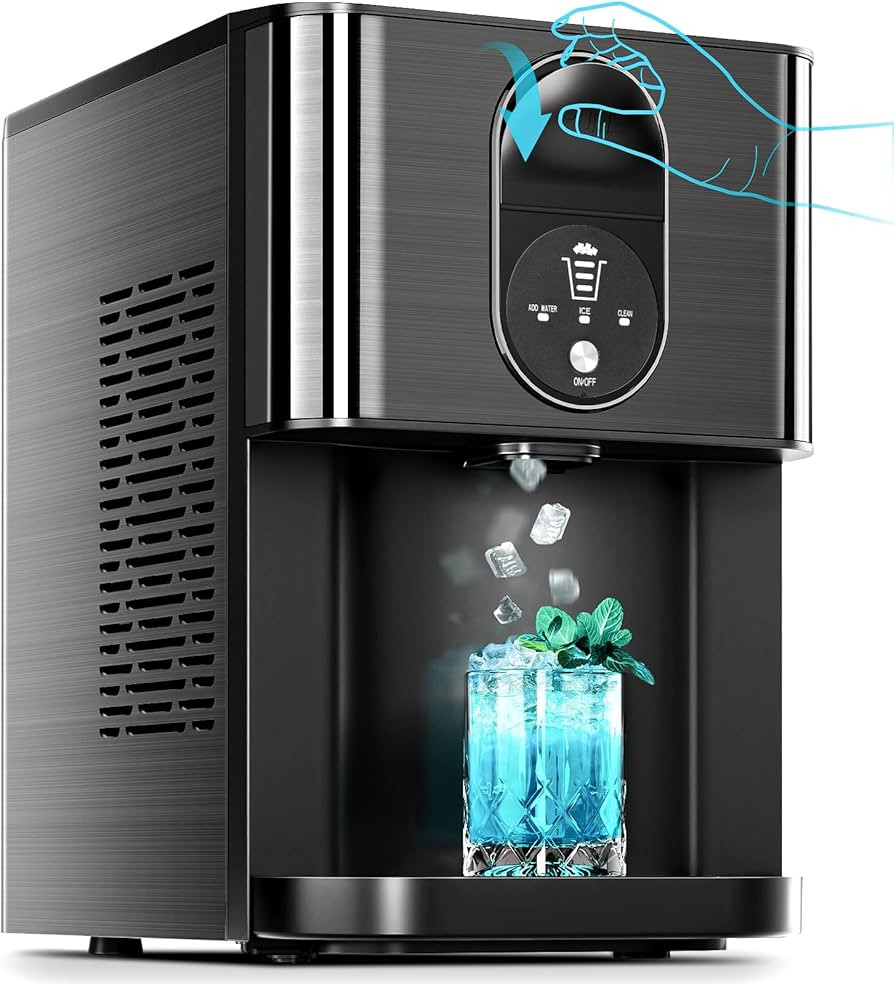 Nugget Ice Makers Countertop, Pebble Ice Maker Machine with Self-Cleaning, 45lbs/24H, Stainless S... | Amazon (US)