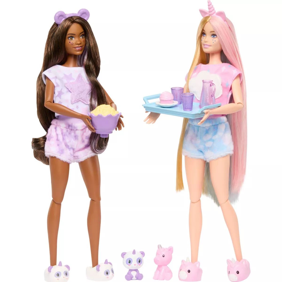 Barbie Cutie Reveal Slumber Party Gift Set with 2 Dolls & 2 Pets | Target
