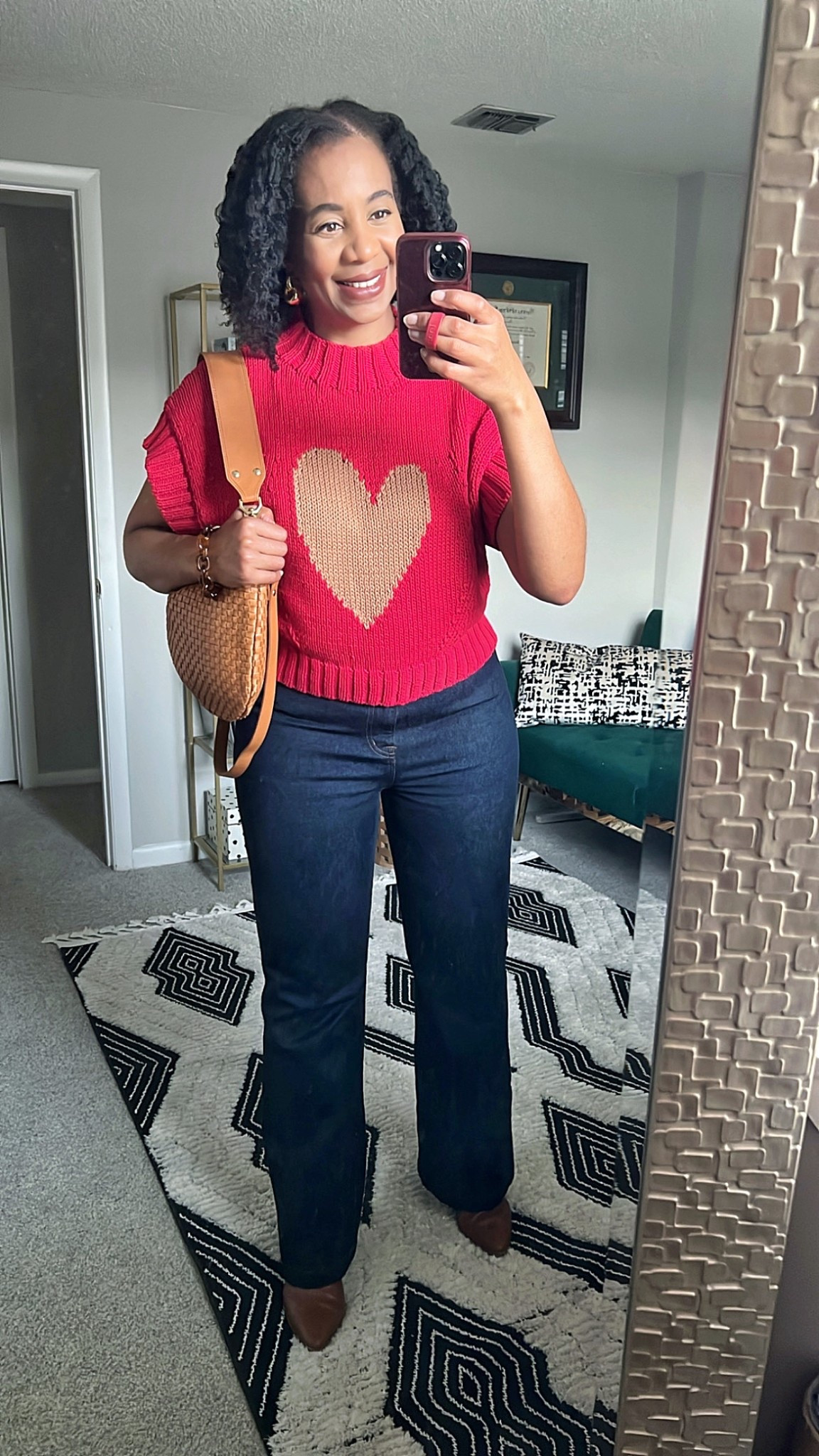 Outfits Lately - Office Workwear

This simple and classic sweater was right on trend for Valentine's Day and beyond. I love how easy it pairs with these jeans!

Madewell 11" High-Rise Flare Jeans in Insley Wash, size 29 (old)
Anthropologie Heart Sweater (M)
JCrew Earrings
Clare V Moyen Messenger Bag
Target Boots 

workwear, office outfit, business casual, wide leg jeans, affordable workwear, winter wide leg pants, winter outfit, work outfit, winter workwear #LTKstyletip

#LTKSeasonal #LTKMidsize #LTKFindsUnder50 #LTKSaleAlert #LTKOver40 #LTKWorkwear