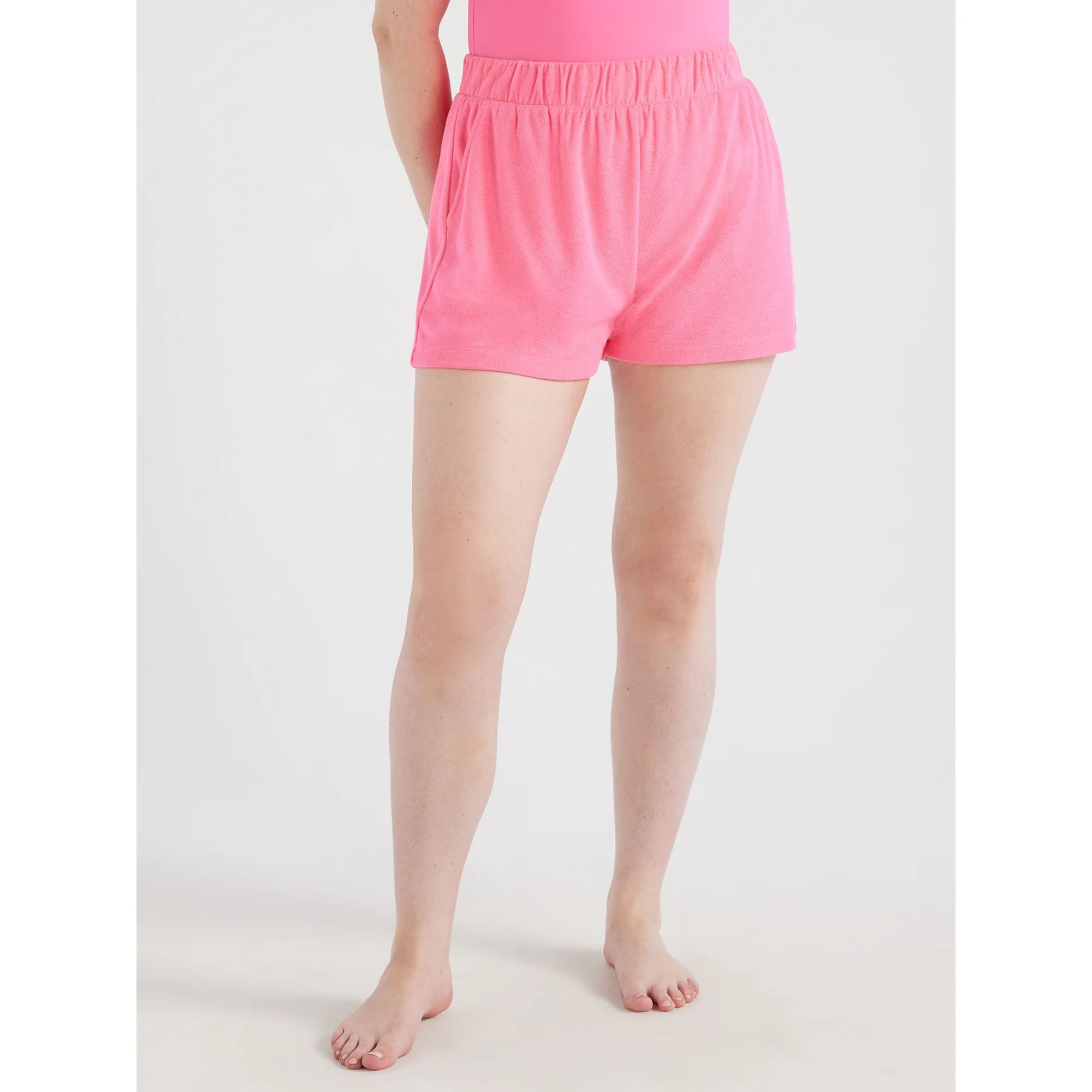 Time and Tru Women's and Women's Plus Terry Coverup Shorts, Sizes S-2X - Walmart.com | Walmart (US)