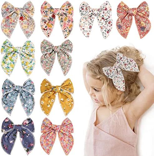 Hair Bows for Girls, Fable Bows Clips Fully Lined Hair Accessories for Baby Infants Toddlers Kids... | Amazon (US)