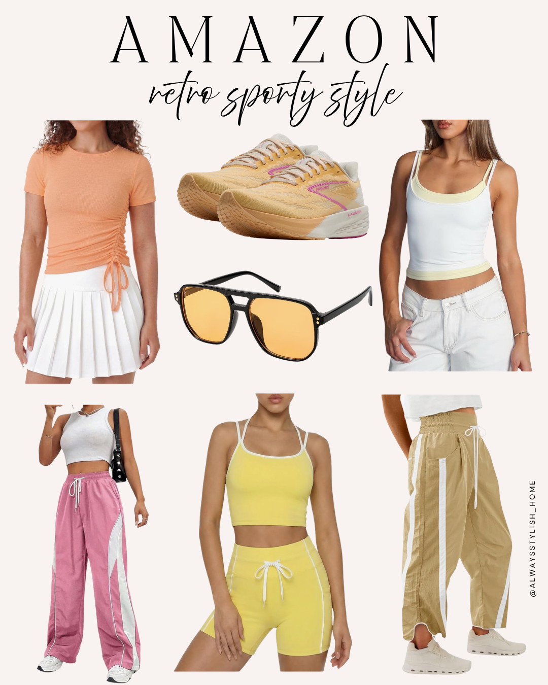 The retro sporty trend is everywhere right now ✨ Think vintage-inspired sneakers, oversized sweatshirts, striped shorts, sporty sets, and that effortless “cool girl off-duty” vibe 🤍 Found the cutest retro sporty Amazon finds that look way more expensive than they are. #retrosporty #sportyfashion 

 #LTKgrwm #LTKootd #LTKSeasonal
