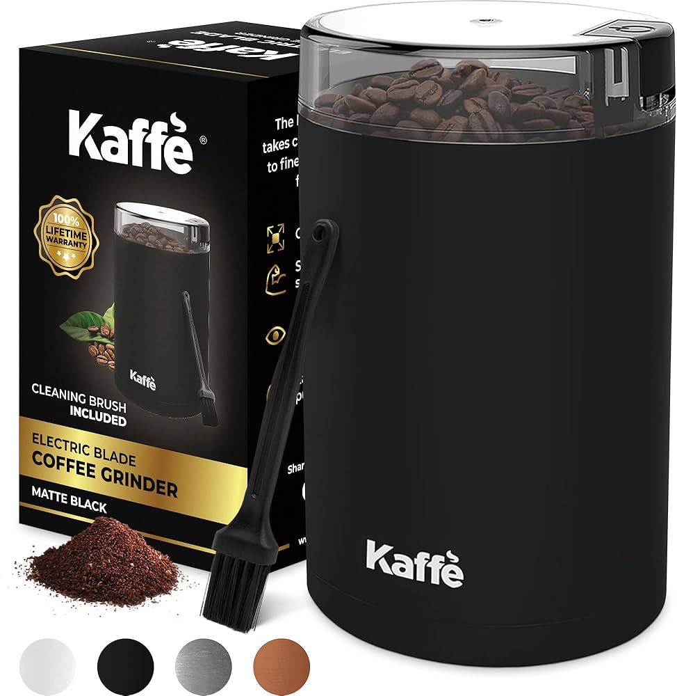 Kaffe Coffee Grinder Electric. Best Coffee Grinders for Home Use. (14 Cup) Easy On/Off w/Cleaning... | Amazon (US)