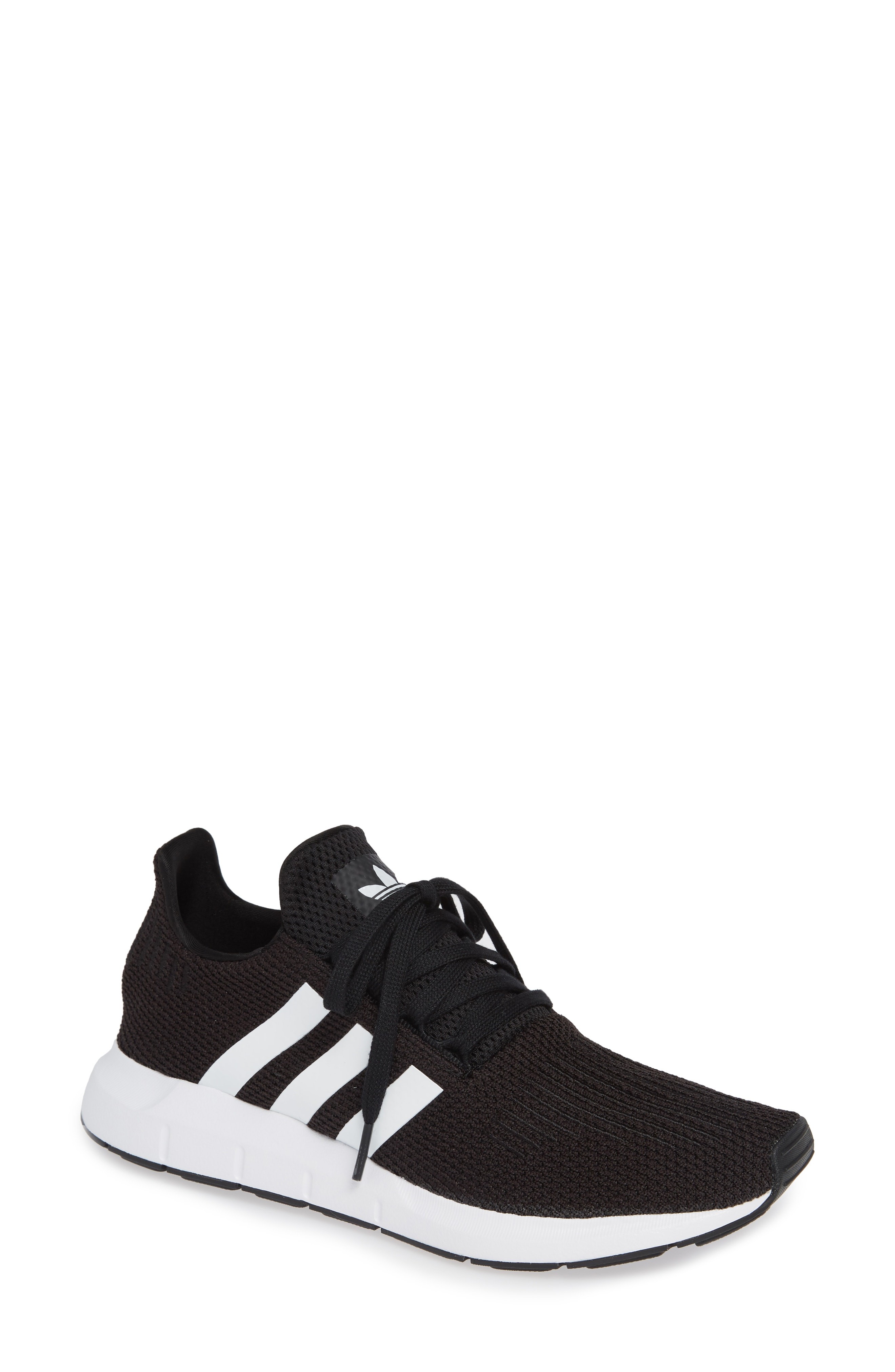 Women's Adidas Swift Run Sneaker, Size 10 Women's / 9 Men's M - Black | Nordstrom