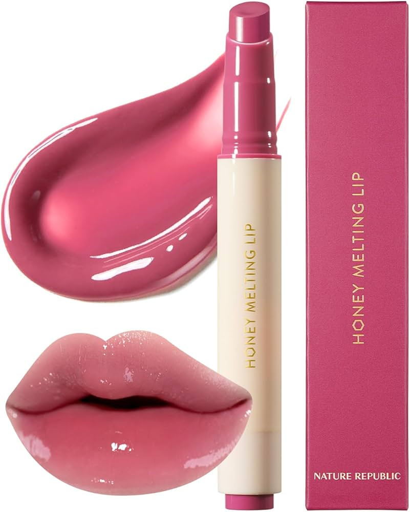 Nature Republic HONEY MELTING LIP (08 CHERRY) SOFT LIP STICK, korean lip, Lip Gloss, Glow lip, gl... | Amazon (US)