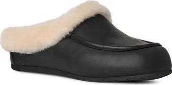 UGG® Ansley Genuine Shearling Trim Leather Mule (Women) | Nordstrom | Nordstrom