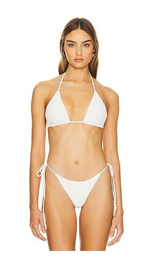 ACACIA Lisboa Crochet Bikini Top in Pikake from Revolve.com | Revolve Clothing (Global)