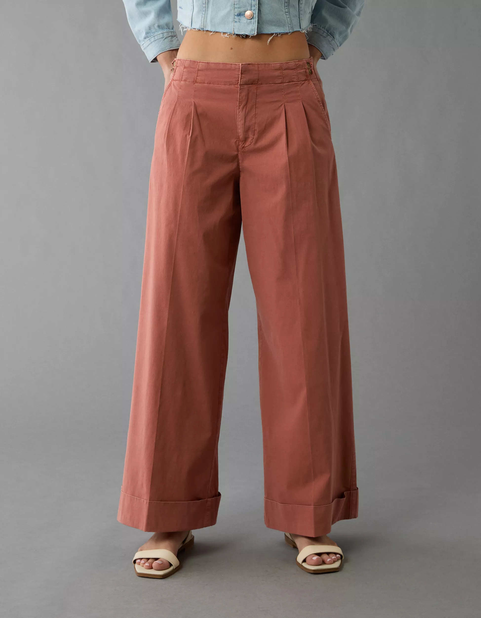 AE Poplin Pull-On Pant | American Eagle Outfitters (US & CA)
