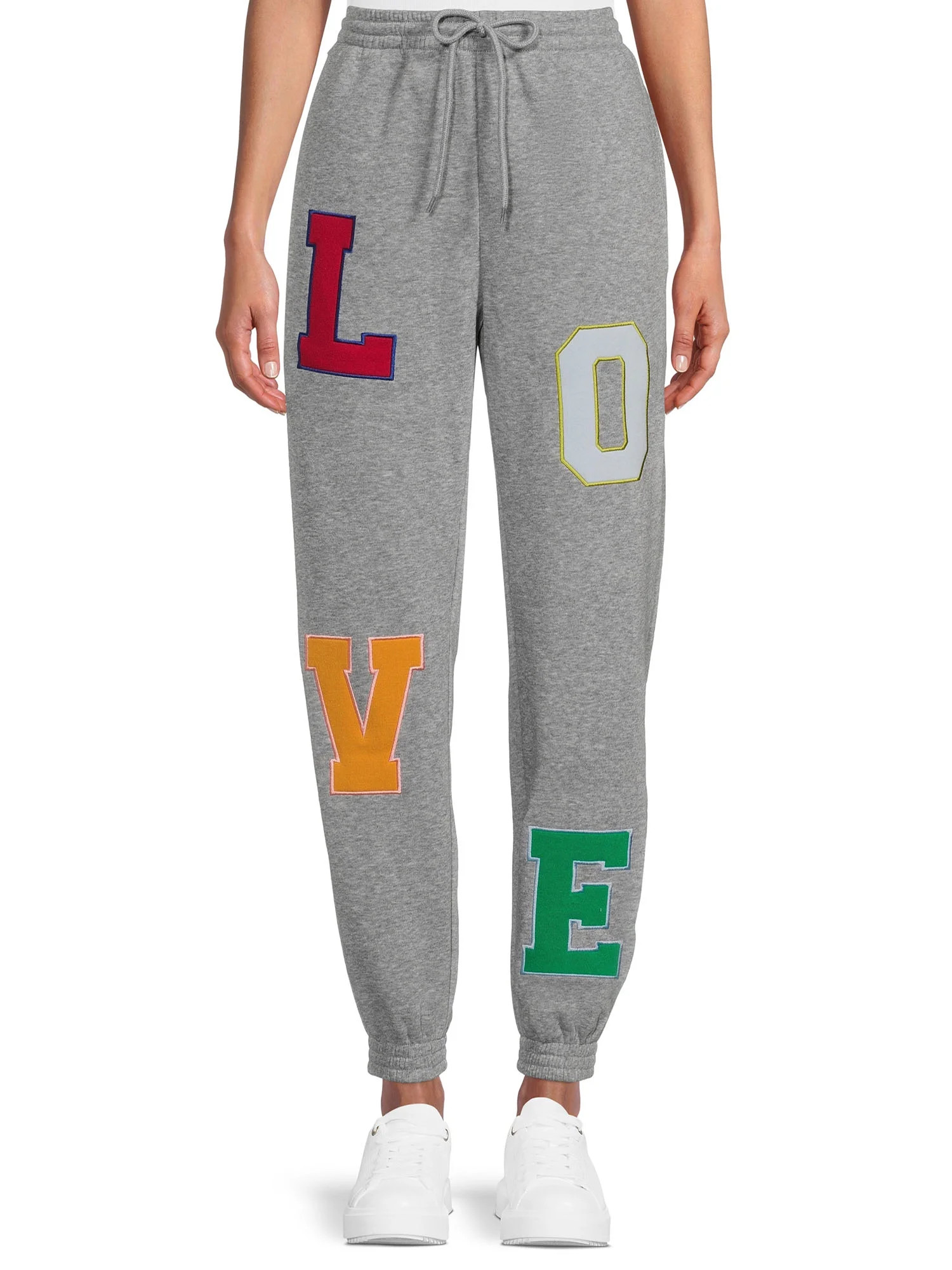 No Boundaries Juniors Love Fleece Joggers - Walmart.com | Walmart (US)