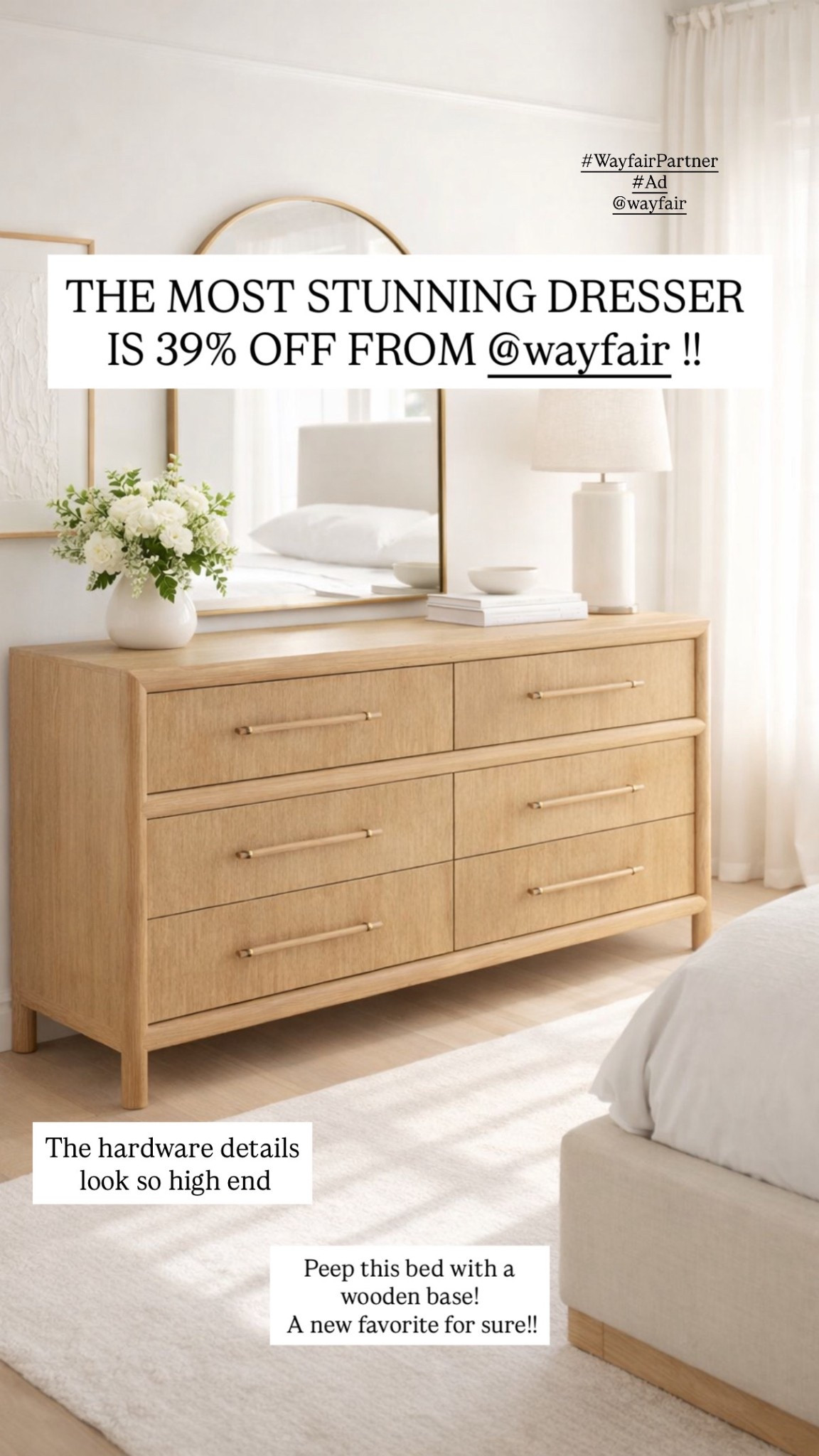 Refresh your bedroom with a new dresser to give it that effortless high end look! Sometimes all you need is to swap out one piece of furniture, and the room has a whole new vibe, this dresser from @Wayfair is perfect!! 

#WayfairPartner #Ad #Wayfair 


#LTKHome #LTKSaleAlert