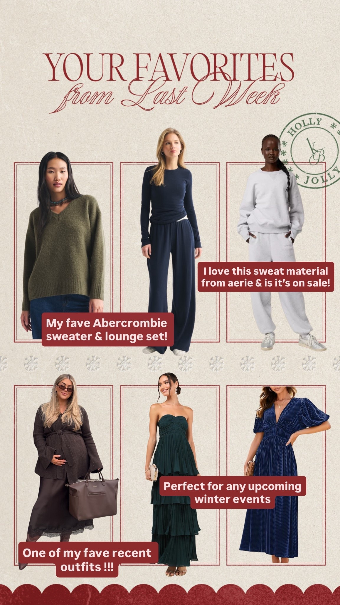 Your faves from last week!!! Top row is some staples I’ll be wearing all winter and bottom are perfect for your winter events✨

#LTKHoliday #LTKSeasonal #LTKMidsize