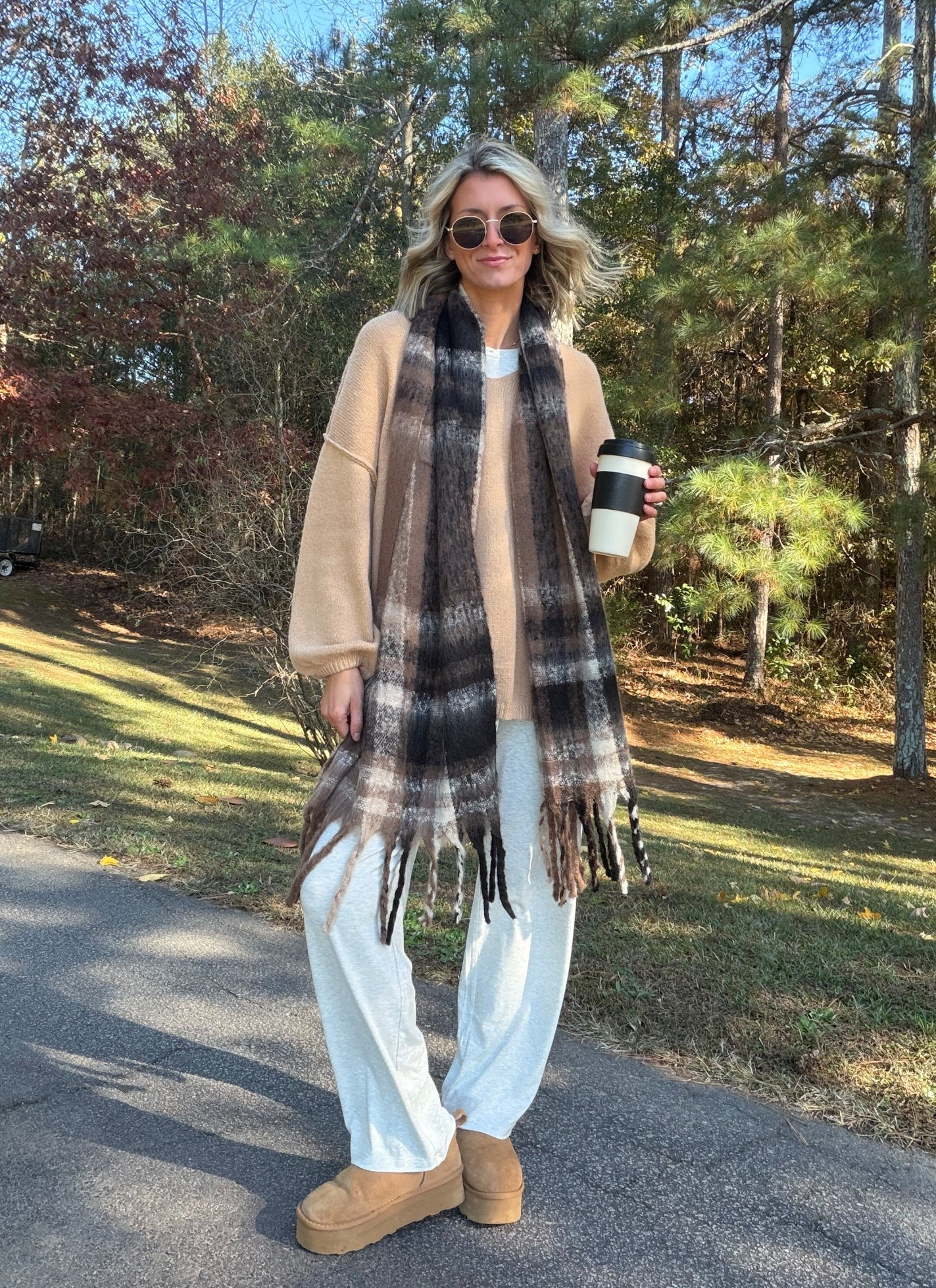 Another day another OOTD 🧣
5’8 wearing a med in the set and a large in the sweater!

#LTKSeasonal #LTKFindsUnder50 #LTKootd