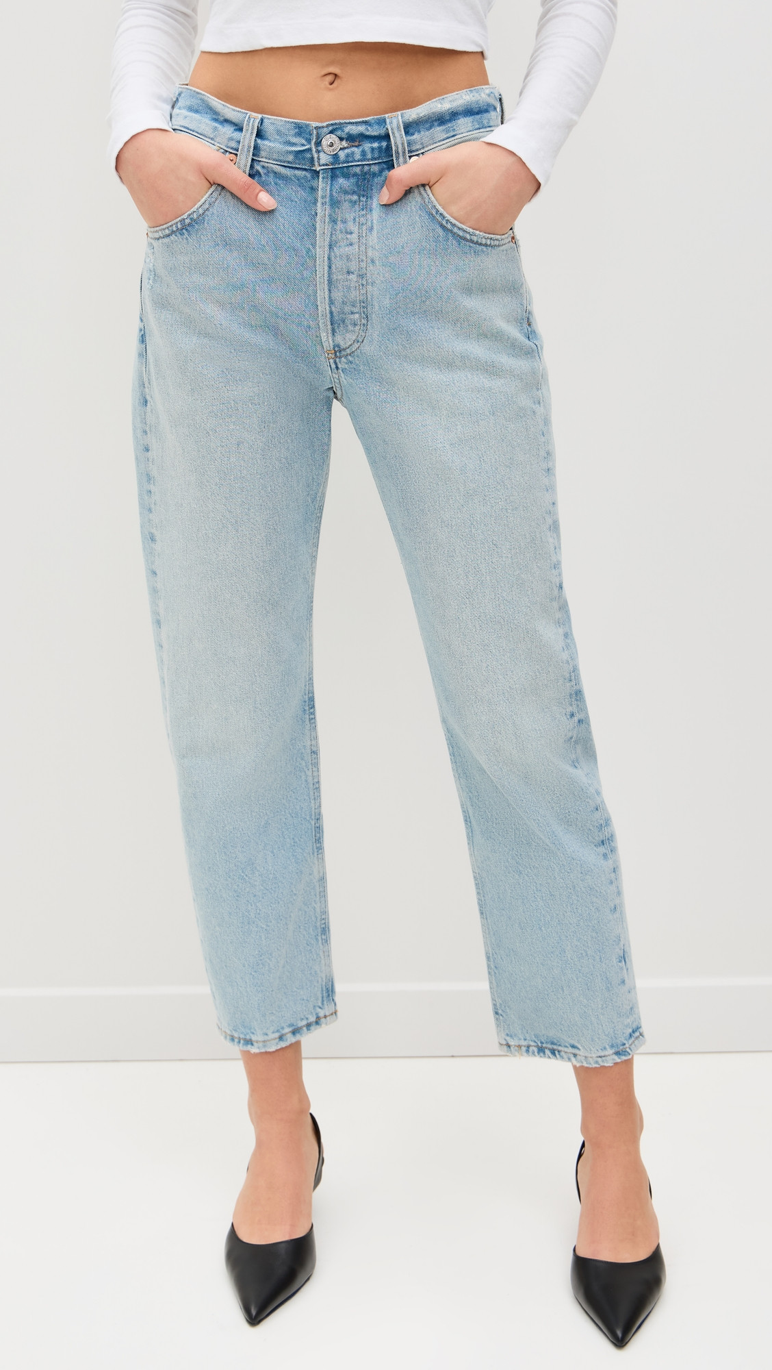 Citizens of Humanity Winslow Cropped Boyfriend Jeans Blaire 26 | Shopbop