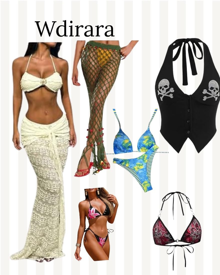 Ready to level up your summer wardrobe? From crochet cover-ups and vibrant bikinis to edgy halter vests, these pieces from Wdirara are perfect for the beach, pool days, or festival season. Click the link in my bio to shop the collection! #LTKunder50 #SummerStyle #FestivalFashion 

 #LTKdayinmylife #LTKgrwm #LTKootd