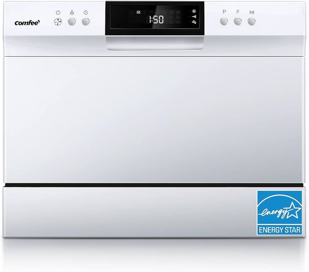 COMFEE’ Portable Mini Dishwasher, Energy Star, Countertop, 6 Place Settings, with 8 Washing Pro... | Amazon (US)