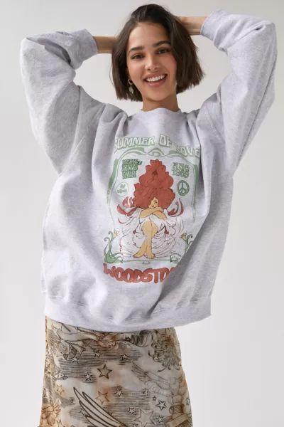 Woodstock Summer Of Love Sweatshirt | Urban Outfitters (US and RoW)