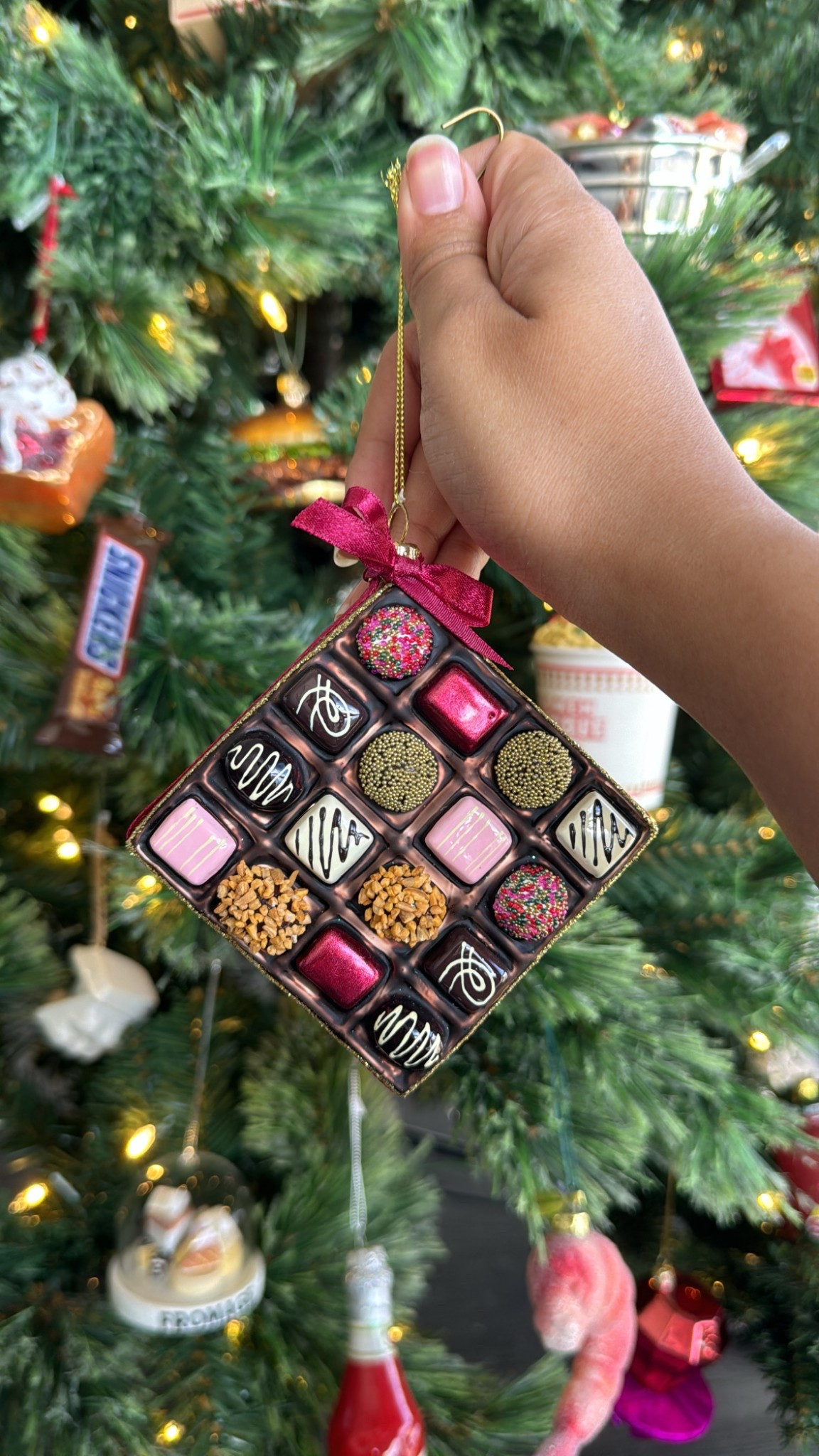 Ornament of the day: this box of chocolates ornament! 

#LTKHoliday #LTKSaleAlert #LTKFindsUnder50