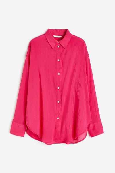 Oversized Crinkled Shirt | H&M (US + CA)